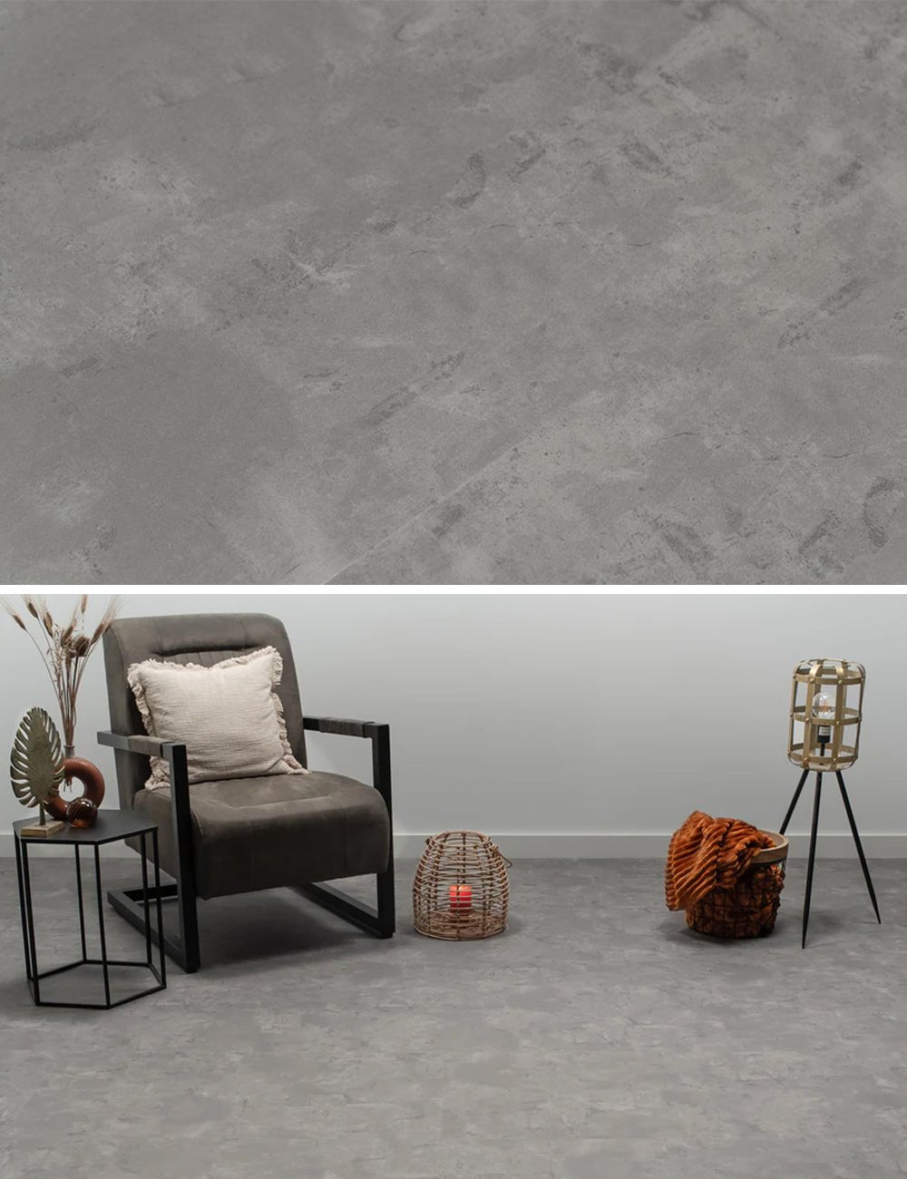 Floer Betonlook Beige Tegel Click PVC FLR - 3801 - Solza.nl