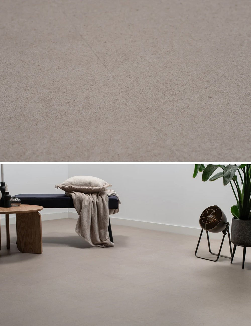 Floer Betonlook Greige Tegel Click PVC FLR - 3804 - Solza.nl