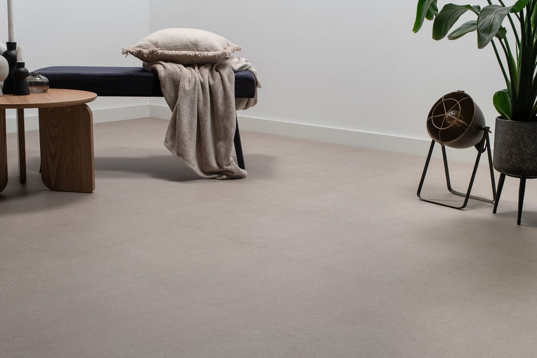 Floer Betonlook Greige Tegel Click PVC FLR - 3804 - Solza.nl