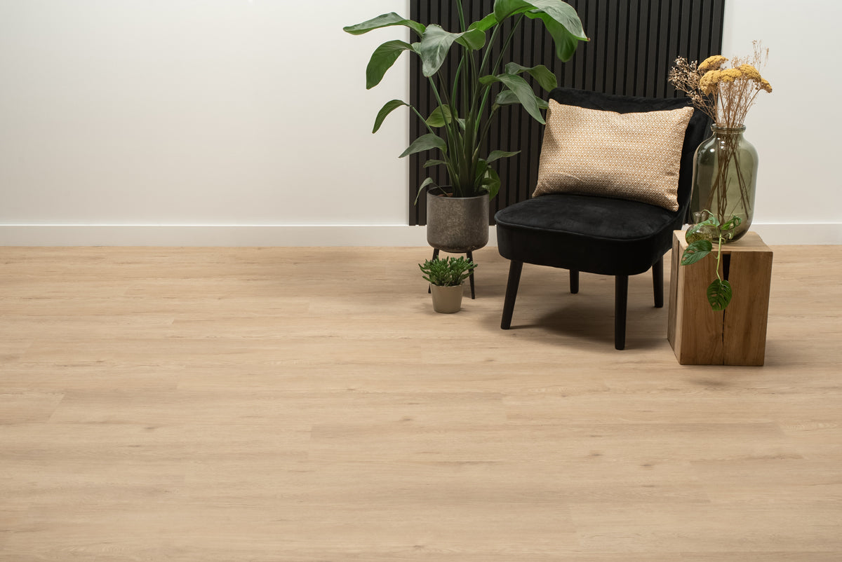 Floer Grolloo Gris Beige Chêne FLR-3041 - Villages Colle PVC - MEGAMAT