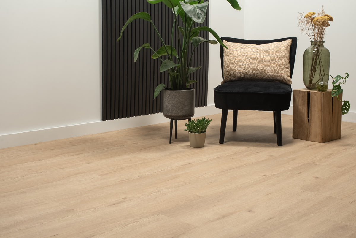 Floer Grolloo Gris Beige Chêne FLR-3041 - Villages Colle PVC - MEGAMAT