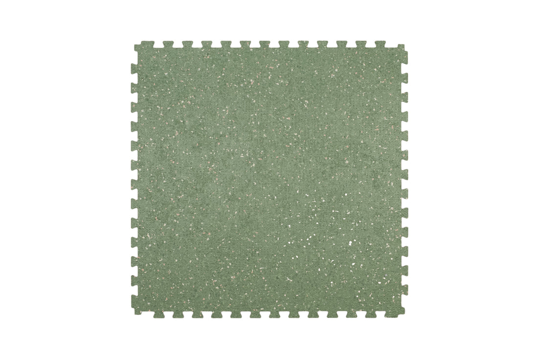 Floer STERC Mos Groen industriële click PVC tegel FLR-7207, bovenaanzicht tegel