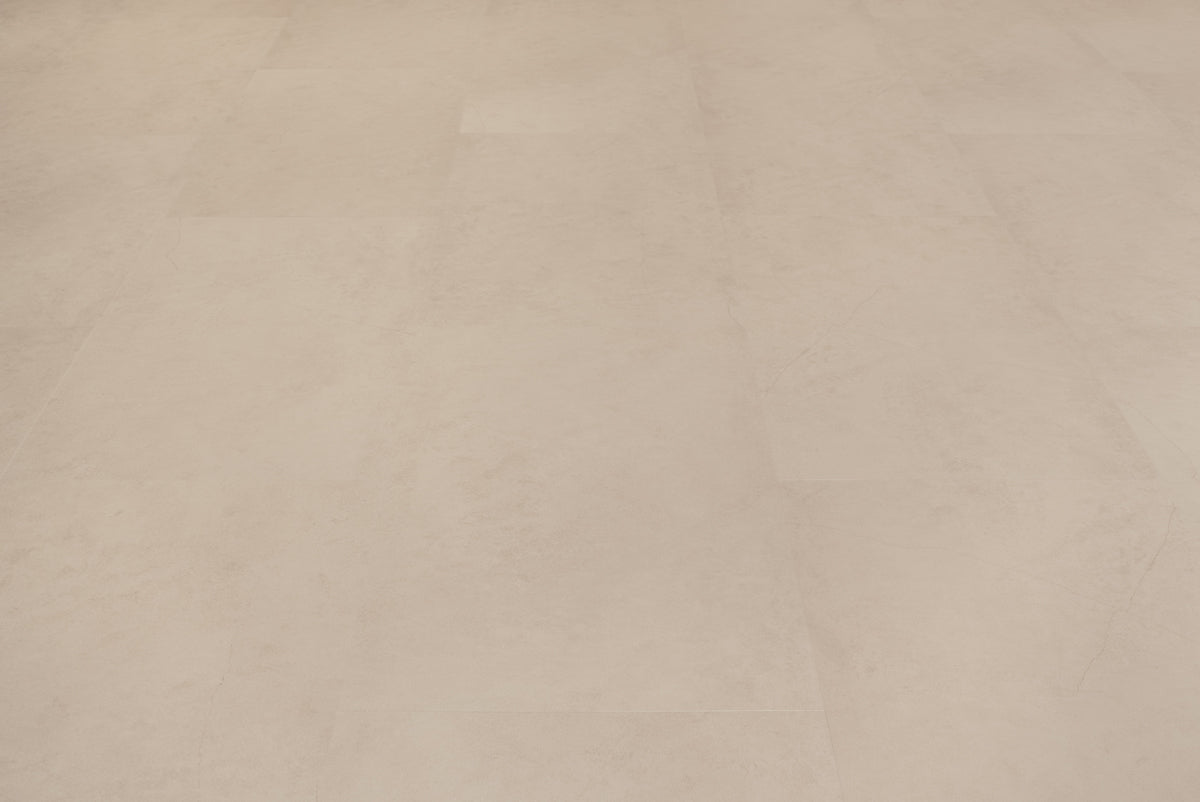 Carrelage Floer aspect béton beige à clipser en PVC FLR-3800