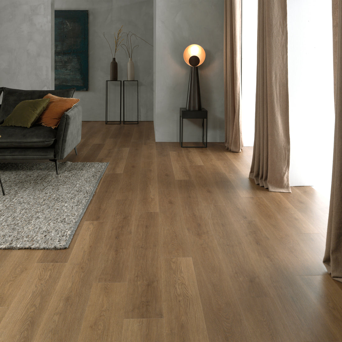 ParquetVinyl Ivalo Roasted Bean - Rechte stroken Click PVC - 176 x 1213 mm - IVA-2703-IB