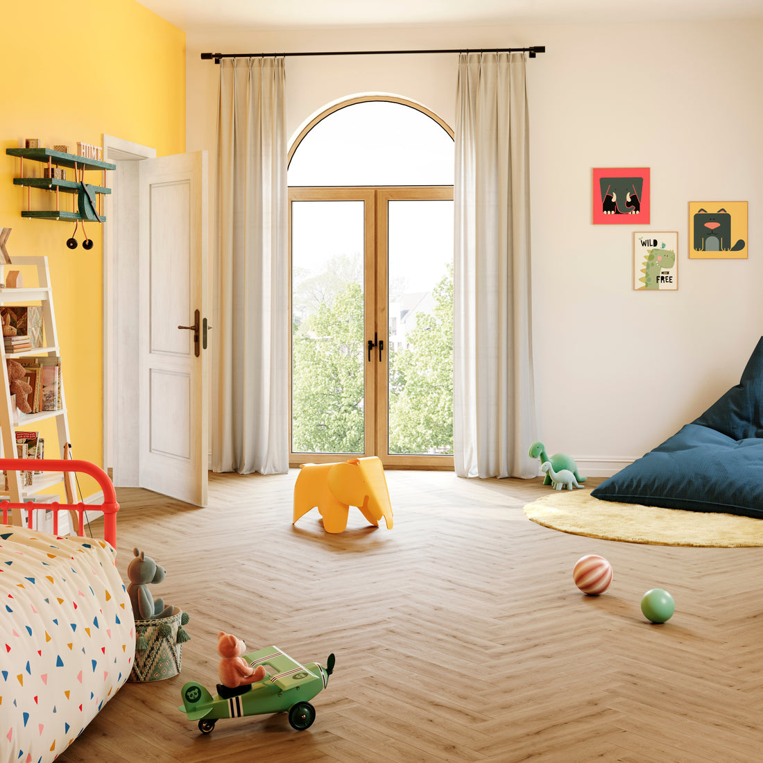 ParquetVinyl Mantaro Spice - Visgraat Click PVC - 125 x 625 mm - MAN-HB-5620-IB