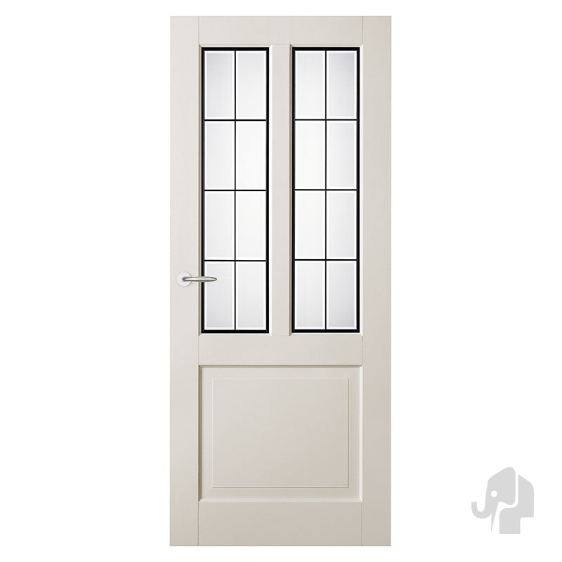 Austria Balance New York Blank Facet Glas – Binnendeur Wit - Solza.nl