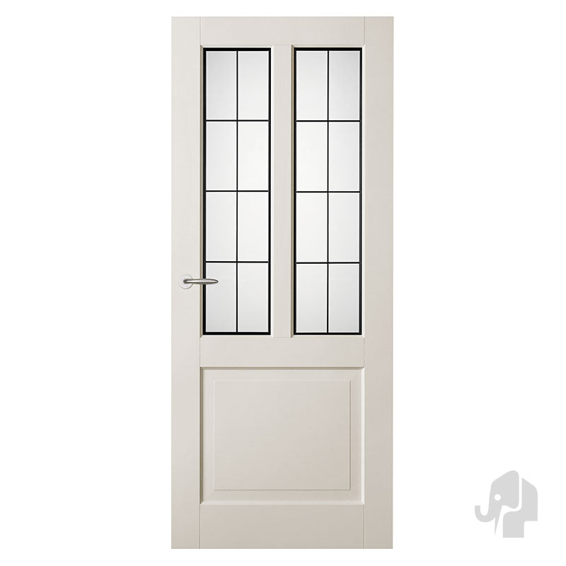 Austria Balance New York Blank Facet Glas – Binnendeur Wit - Solza.nl