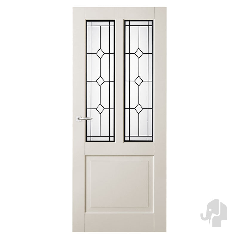 Austria Balance New York Blank Facet Glas – Binnendeur Wit - Solza.nl