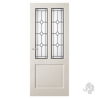 Austria Balance New York Blank Facet Glas – Binnendeur Wit - Solza.nl
