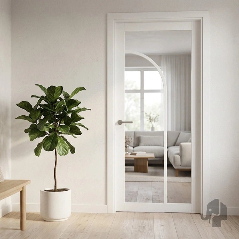 Austria Japandi Kyoto Blank Glas – Binnendeur Wit Gegrond - Solza.nl