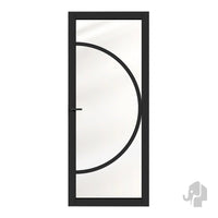 Austria Japandi Osaka Blank Glas – Binnendeur Zwart Gegrond - Solza.nl