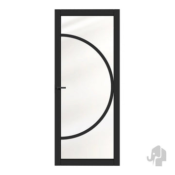 Austria Japandi Osaka Blank Glas – Binnendeur Zwart Gegrond - Solza.nl