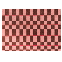 FabFoyer Checker Soft Pink | ca. 60x85 cm - Solza.nl