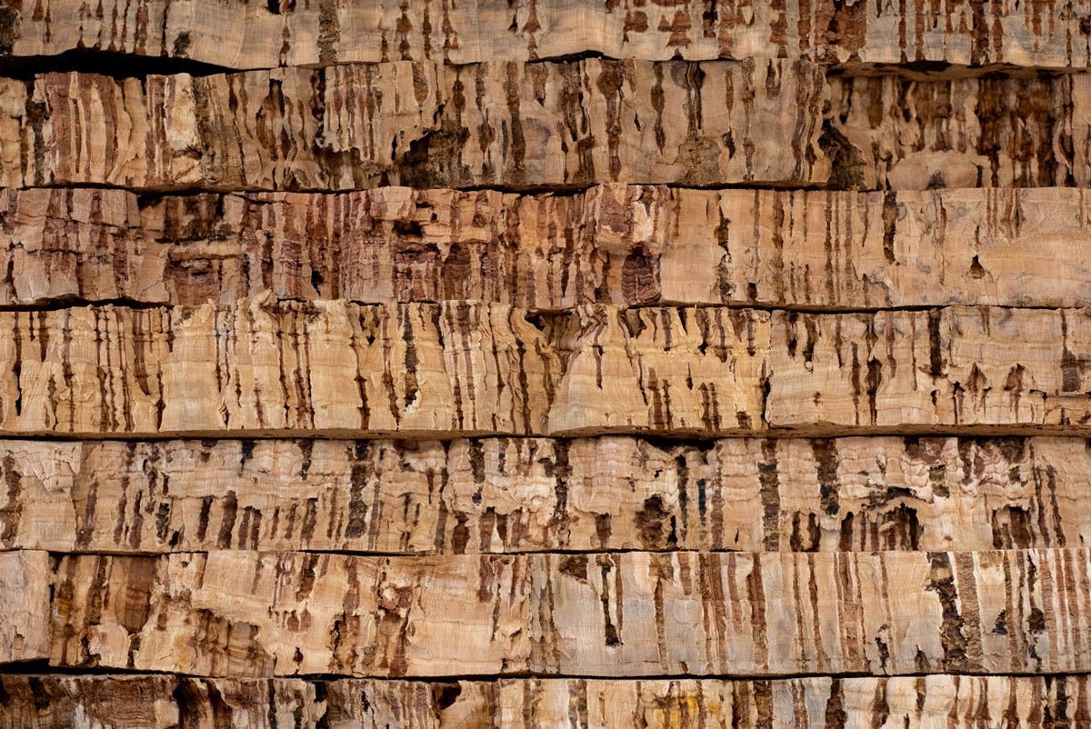 Panneaux muraux Floer Akukurk bandes de pierre marron clair 90x60cm FLR-9043