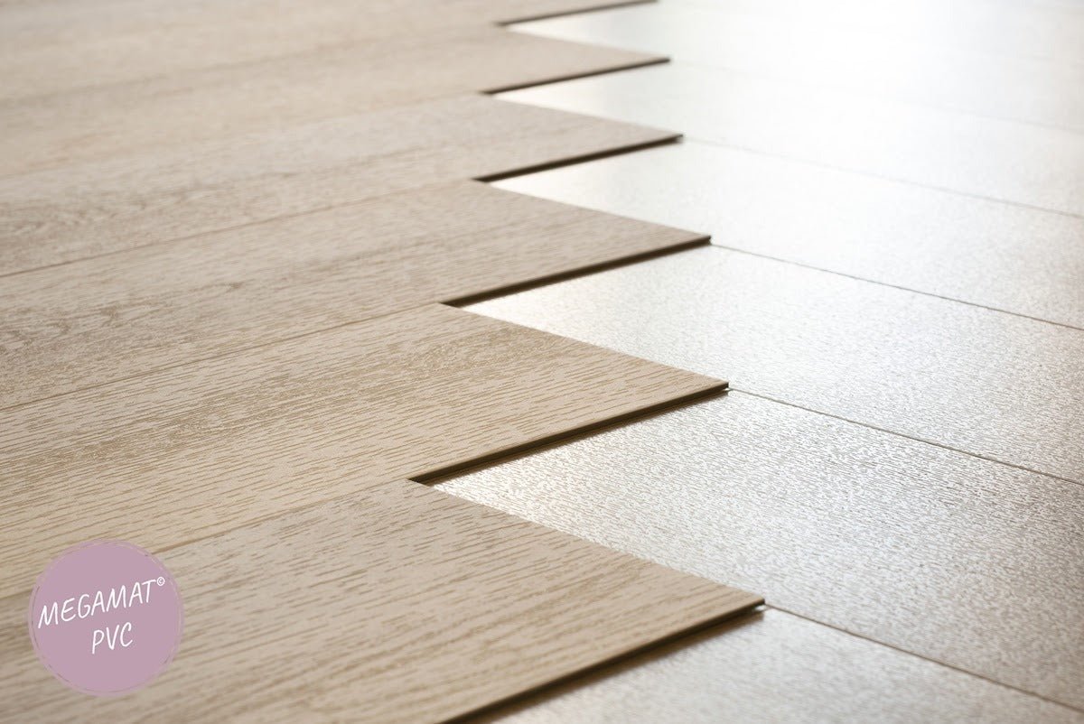 Floer Beige Eiken Visgraat Plak PVC FLR - 3512 - Solza.nl