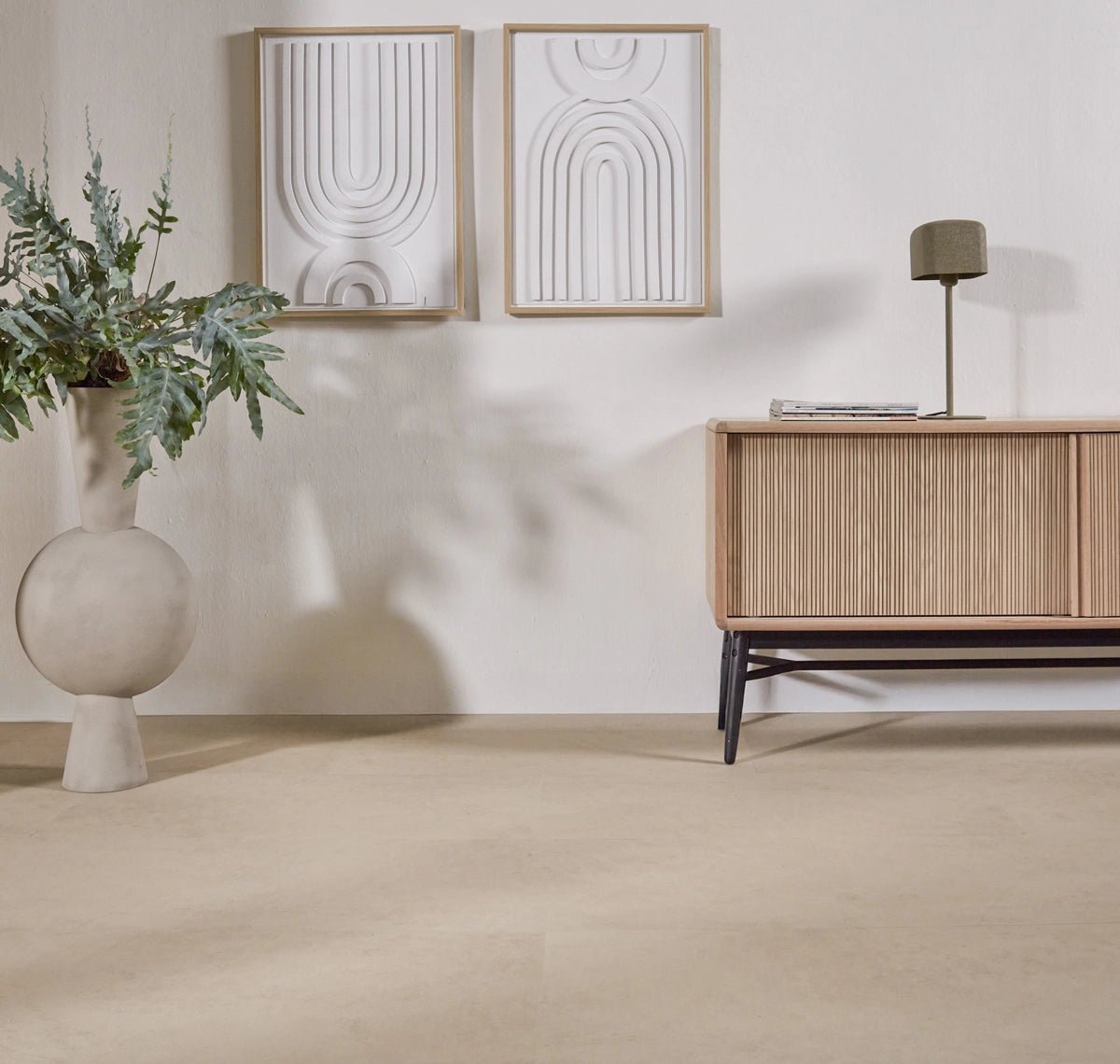 Floer Betonlook Beige Tegel Click PVC FLR - 3800 - Solza.nl