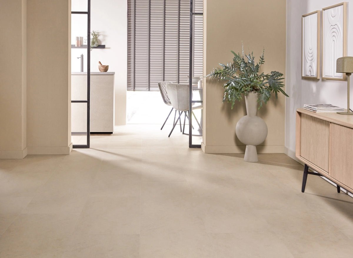 Floer Betonlook Beige Tegel Click PVC FLR - 3800 - Solza.nl