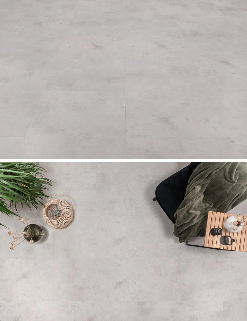 Floer Betonlook Lichtgrijs Tegel PVC MEGAMAT FLR - 3613 - Solza.nl