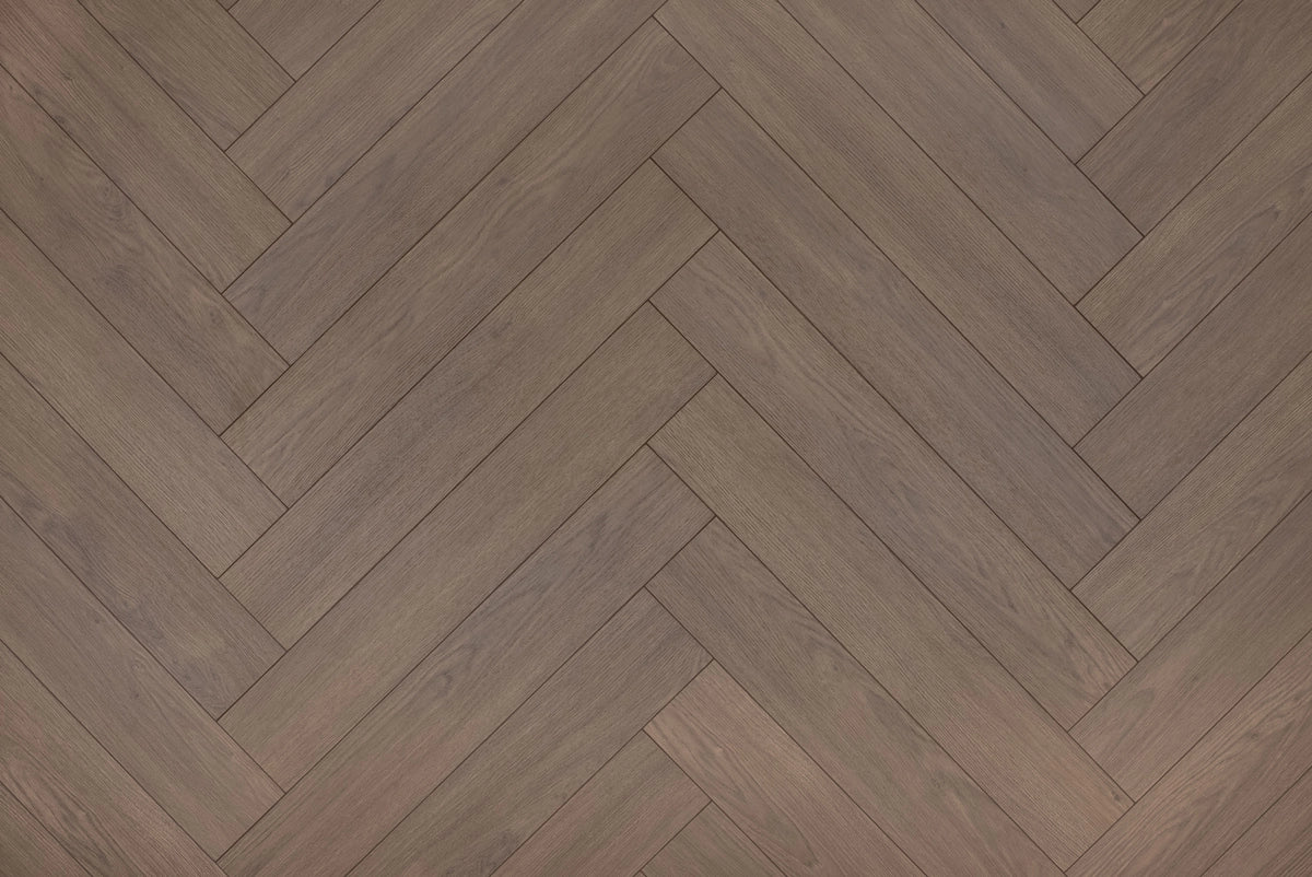 Floer Ceto Cacaobruin Hybride Laminaat Walvisgraat FLR - 1615 - Solza.nl