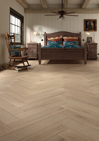 Floer Greige Eiken Hybride Laminaat Visgraat FLR - 1622 - Solza.nl