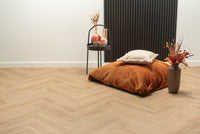 Plancher à chevrons PVC Chêne naturel FLR-3513 MEGAMAT - Bryde Brown Herringbone