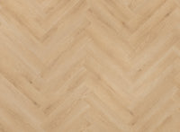 Plancher à chevrons PVC Chêne naturel FLR-3513 MEGAMAT - Bryde Brown Herringbone