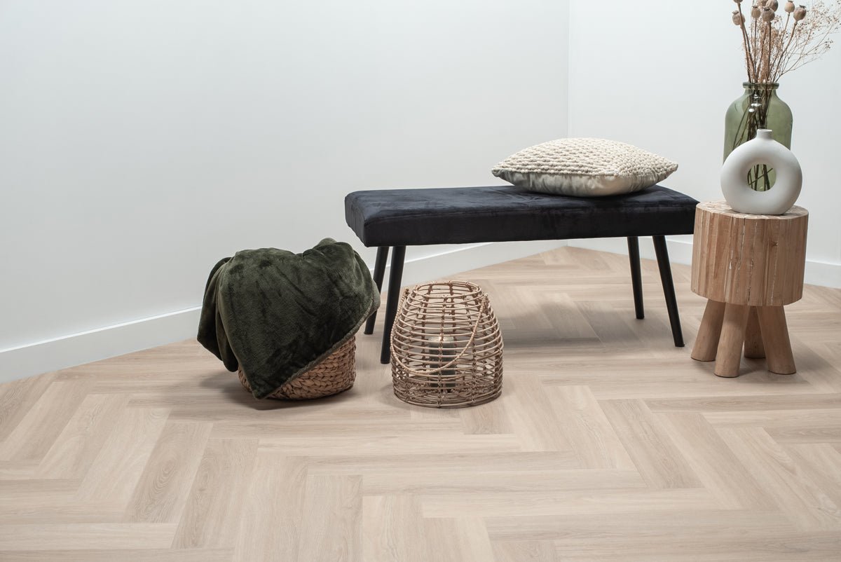 Parquet Chevrons PVC Chêne Pur FLR-3514 MEGAMAT - Orca Chevron Non Traité