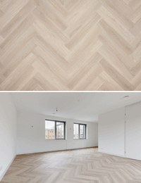 Parquet Chevrons PVC Chêne Pur FLR-3514 MEGAMAT - Orca Chevron Non Traité