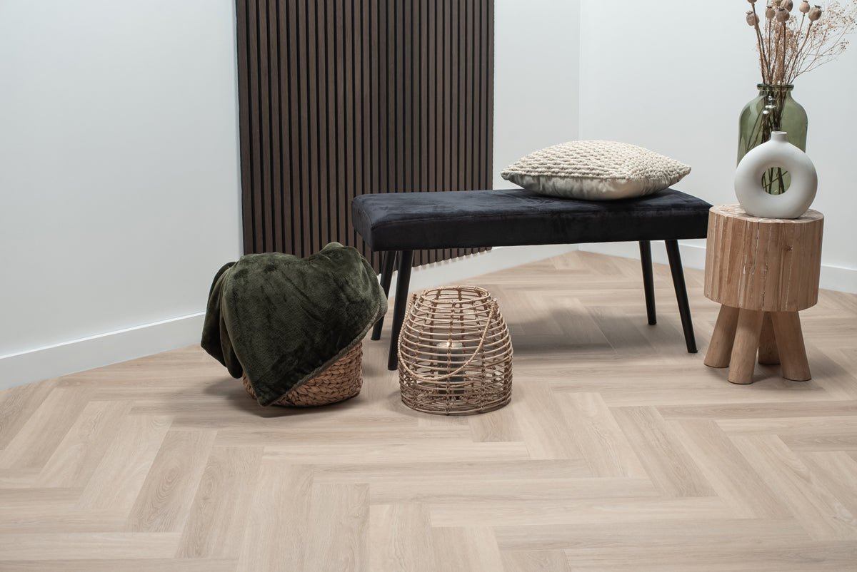 Parquet Chevrons PVC Chêne Pur FLR-3514 MEGAMAT - Orca Chevron Non Traité