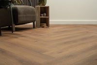 Floer Herringbone Click PVC Narwhal Nut Brown FLR-3912 - MEGAMAT