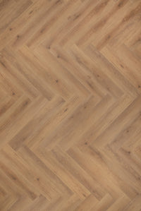 Floer Herringbone Click PVC Narwhal Nut Brown FLR-3912 - MEGAMAT