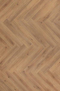 Floer Herringbone Click PVC Narwhal Nut Brown FLR-3912 - MEGAMAT