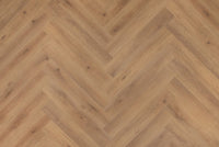 Floer Herringbone Click PVC Narwhal Nut Brown FLR-3912 - MEGAMAT