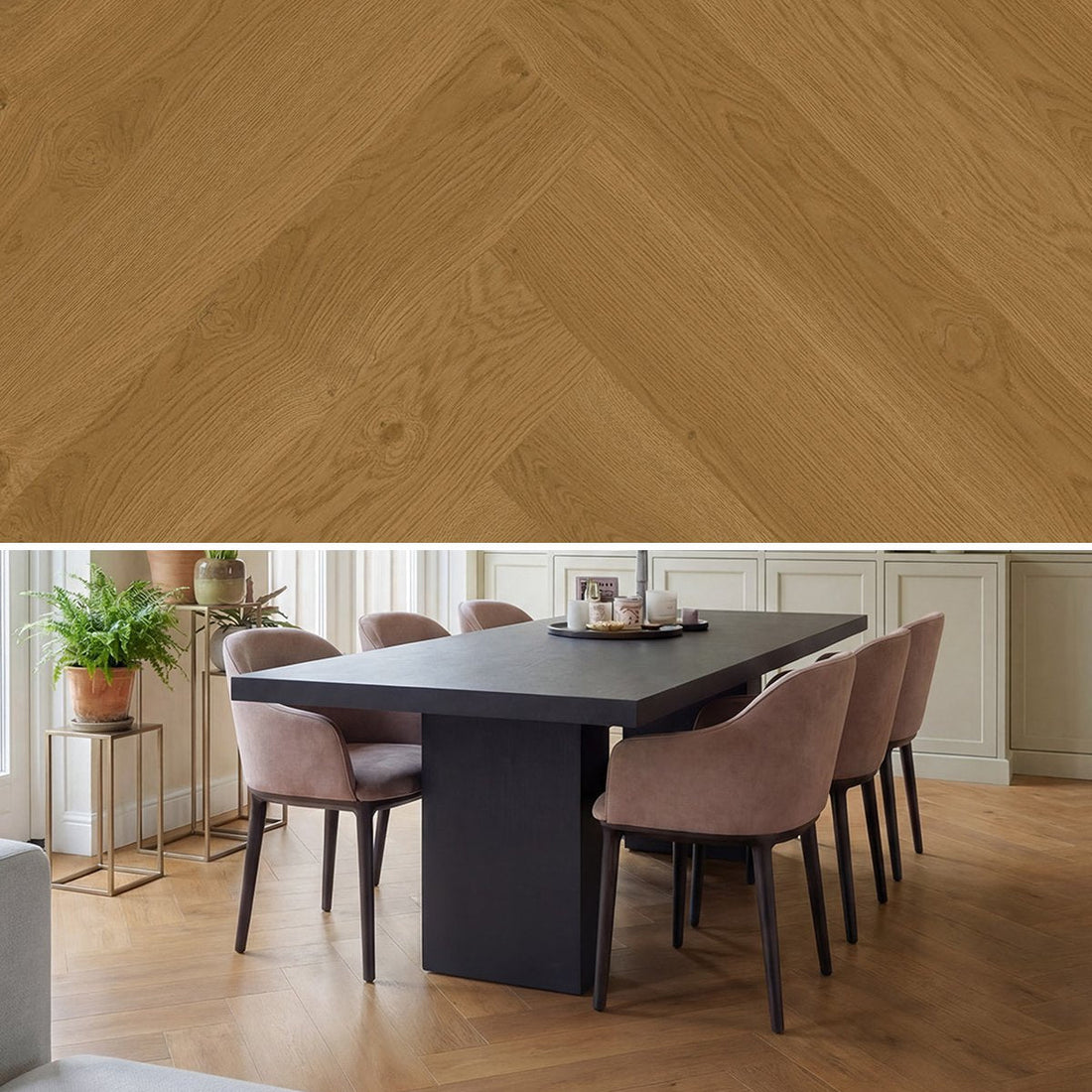 Hoomline Elegance 55 Visgraat Leeuw 51317 - Plak PVC - A10133 - Solza.nl