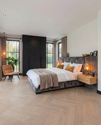 Hoomline Fusion Superior Visgraat 55 Gotham Oak Flax - Plak PVC - 44212 - Solza.nl