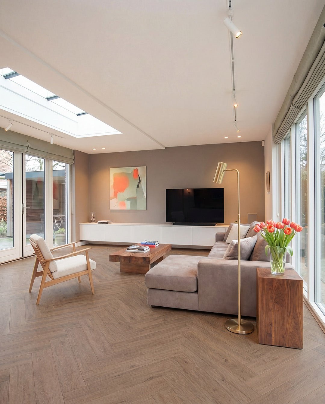 Hoomline Fusion Superior Visgraat 55 Gotham Oak Honey - Plak PVC - 44211 - Solza.nl