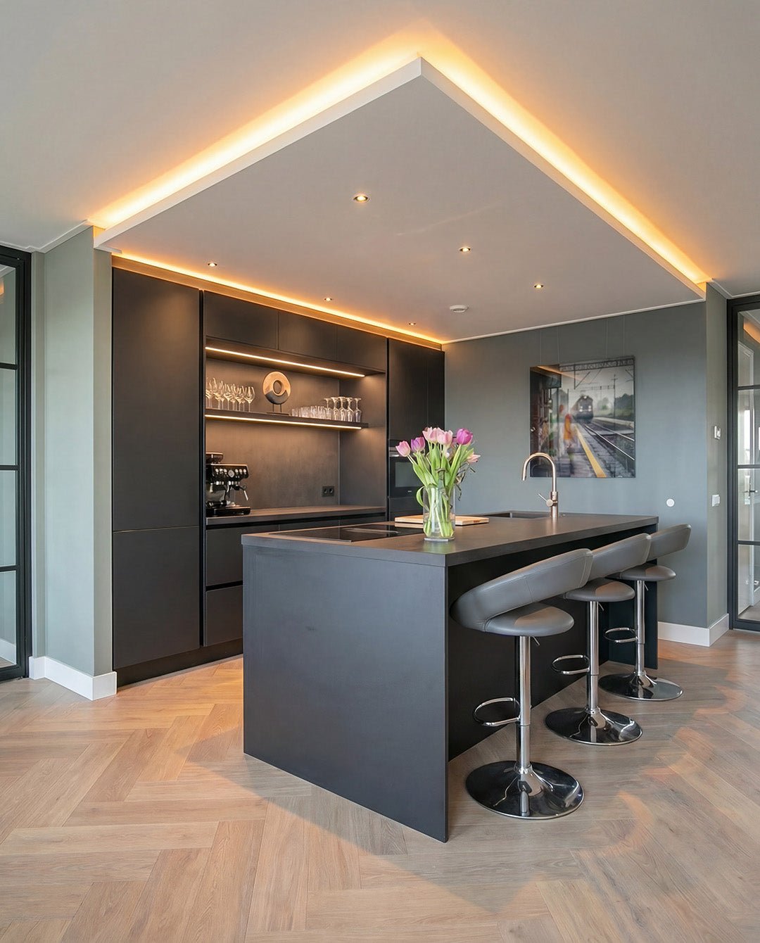 Hoomline Fusion Superior Visgraat 55 Gotham Oak Natural - Plak PVC - 44210 - Solza.nl