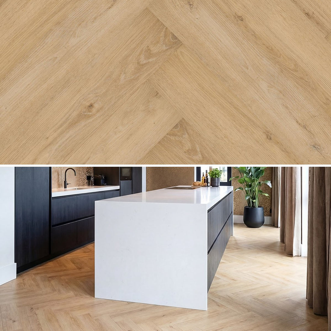 Hoomline Prestige 55 Visgraat Banff 5067 - Plak PVC - A10127 - Solza.nl
