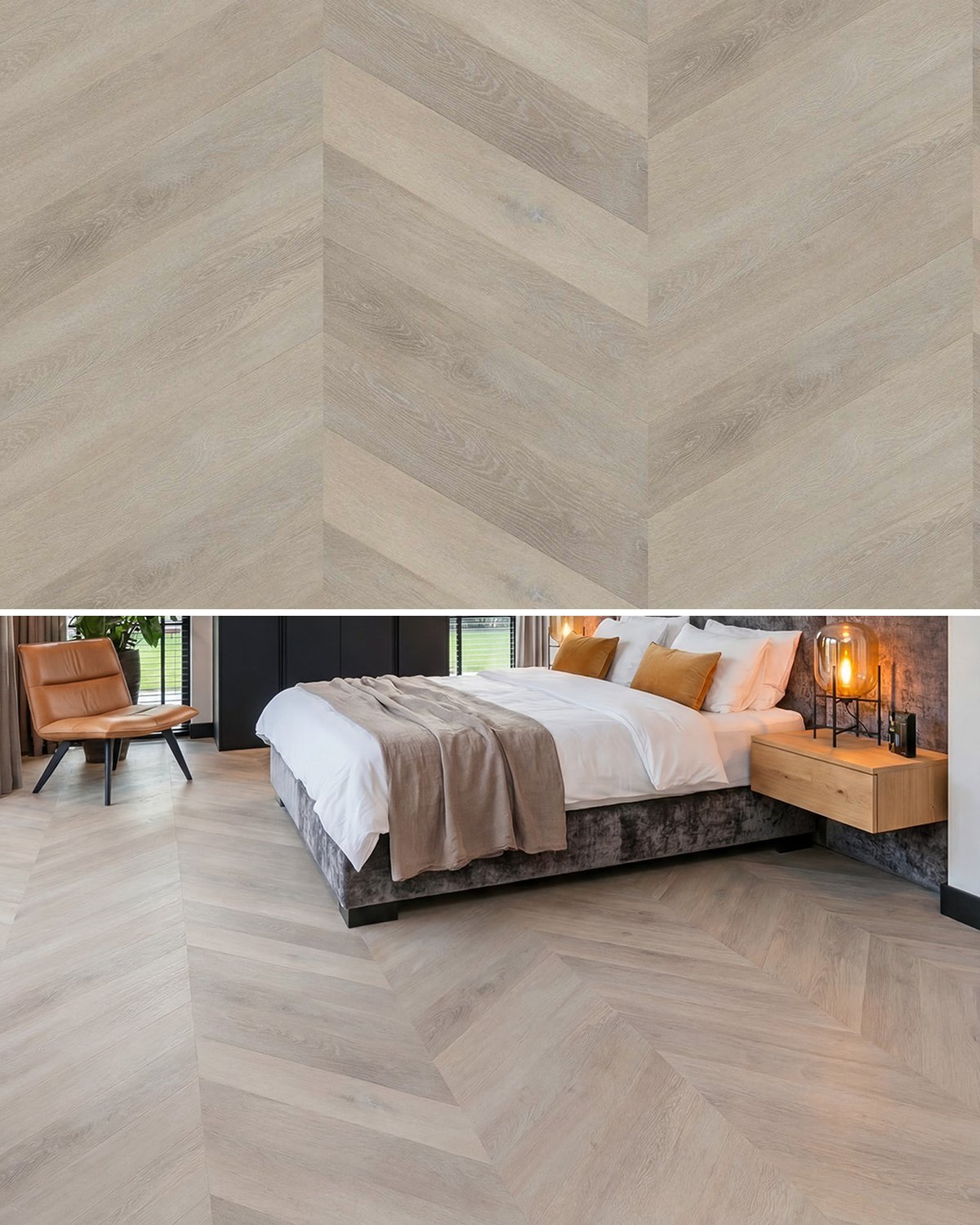Hoomline The Hamptons 55 Riverhead 965 - Hongaarse punt Plak PVC - 44305 - Solza.nl
