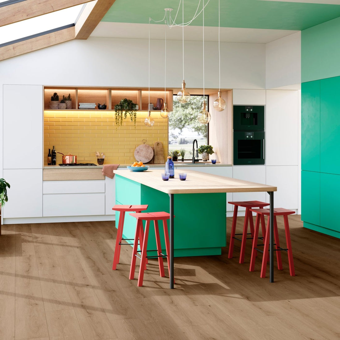 ParquetVinyl Mantaro Hay - Rechte stroken Click PVC - 232 x 1532 mm - MAN-5614-IB - Solza.nl