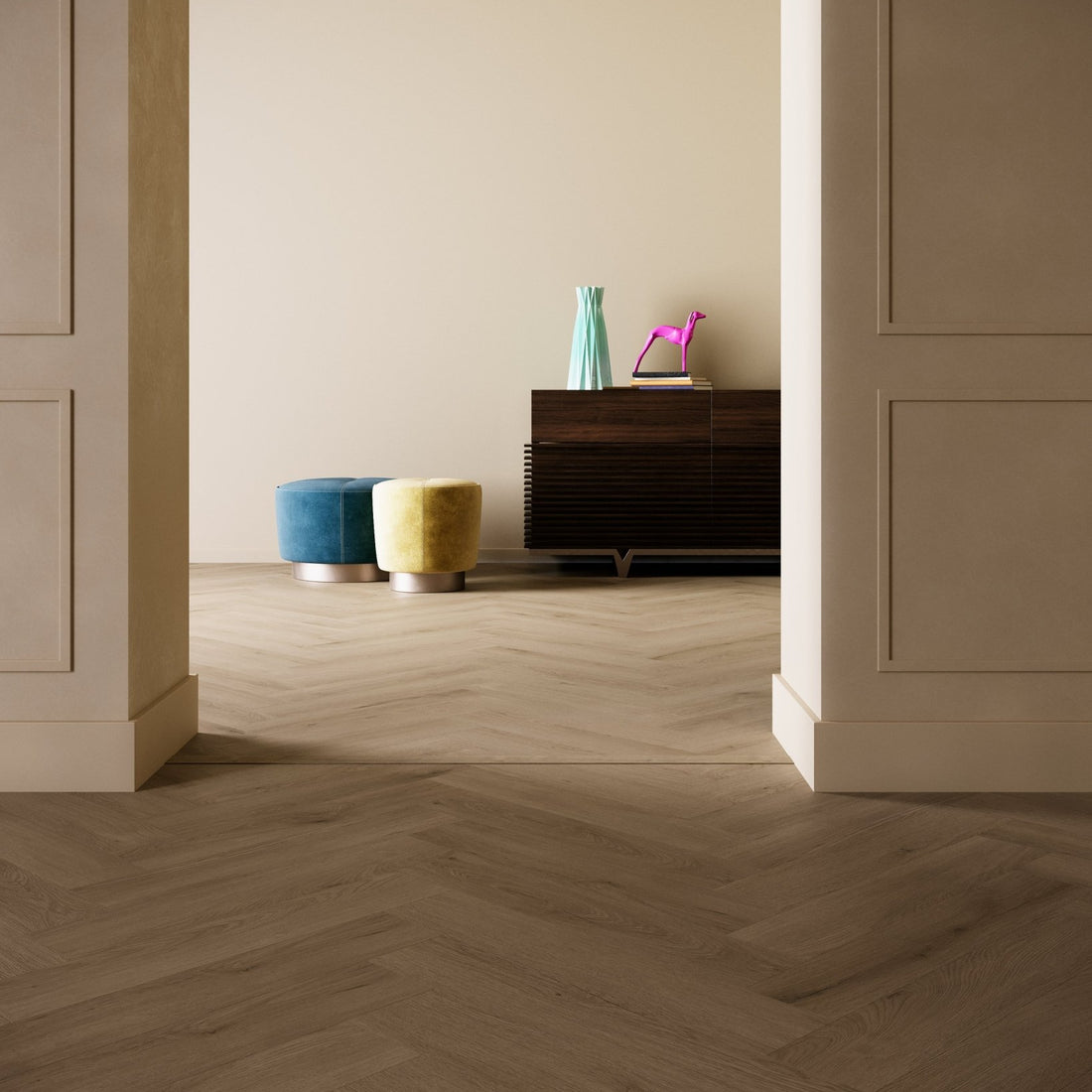 ParquetVinyl Mantaro Inca - Visgraat Click PVC - 125 x 625 mm - MAN-HB-5616-IB - Solza.nl