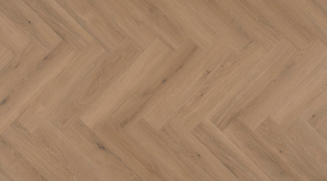 ParquetVinyl Mantaro Pecan - Visgraat Plak PVC - 146 x 730 mm - MAN-HB-DB-5619 - Solza.nl
