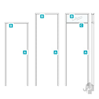 Austria RenoV8 Nero Dorpel T.b.v. Deur 93cm Wanddikte 70mm - Solza.nl