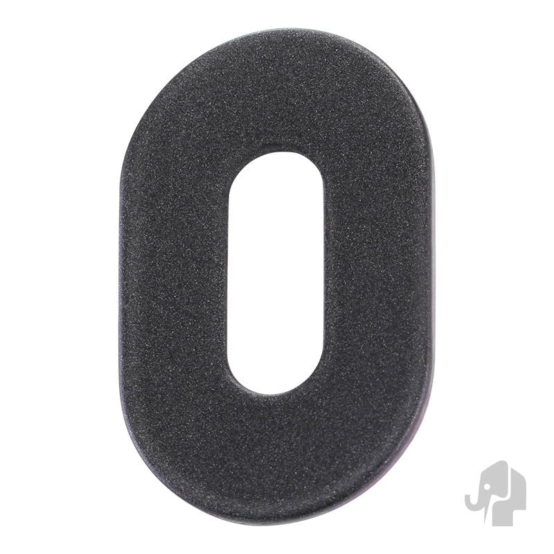 Rozet Ibiza Ovaal Gunmetal - Solza.nl