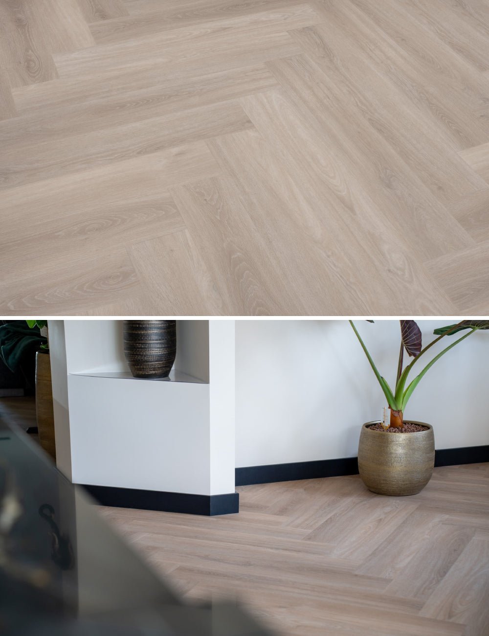 Solza Walvisgraat Plak PVC Como Crème - ULTRAMAT - SLZ - 5021 - Solza.nl
