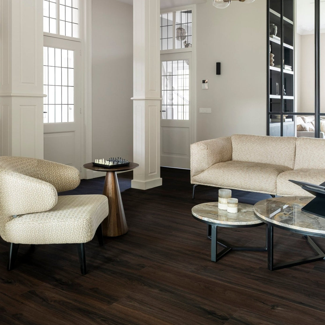 Therdex 12053 Walnut - Dryback PVC - Rechte Stroken - Solza.nl