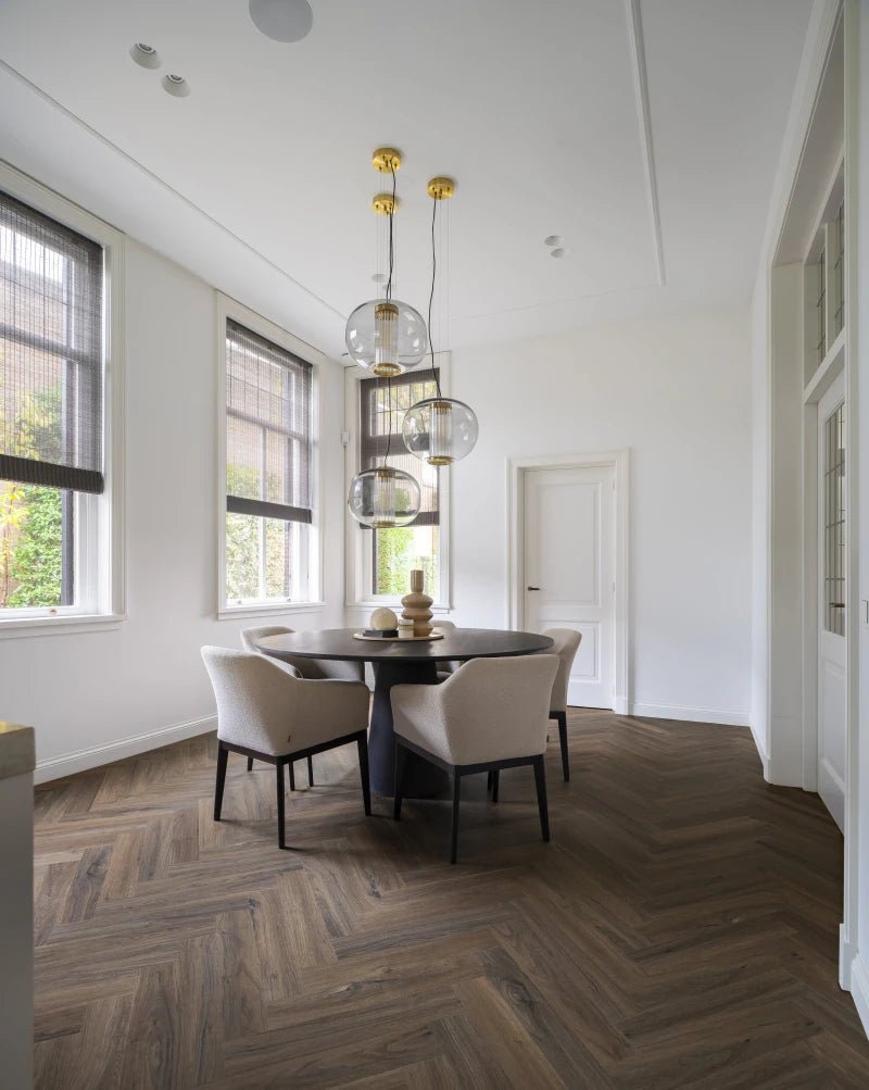 Therdex C6051 Walnut - Click PVC - Visgraat - Solza.nl