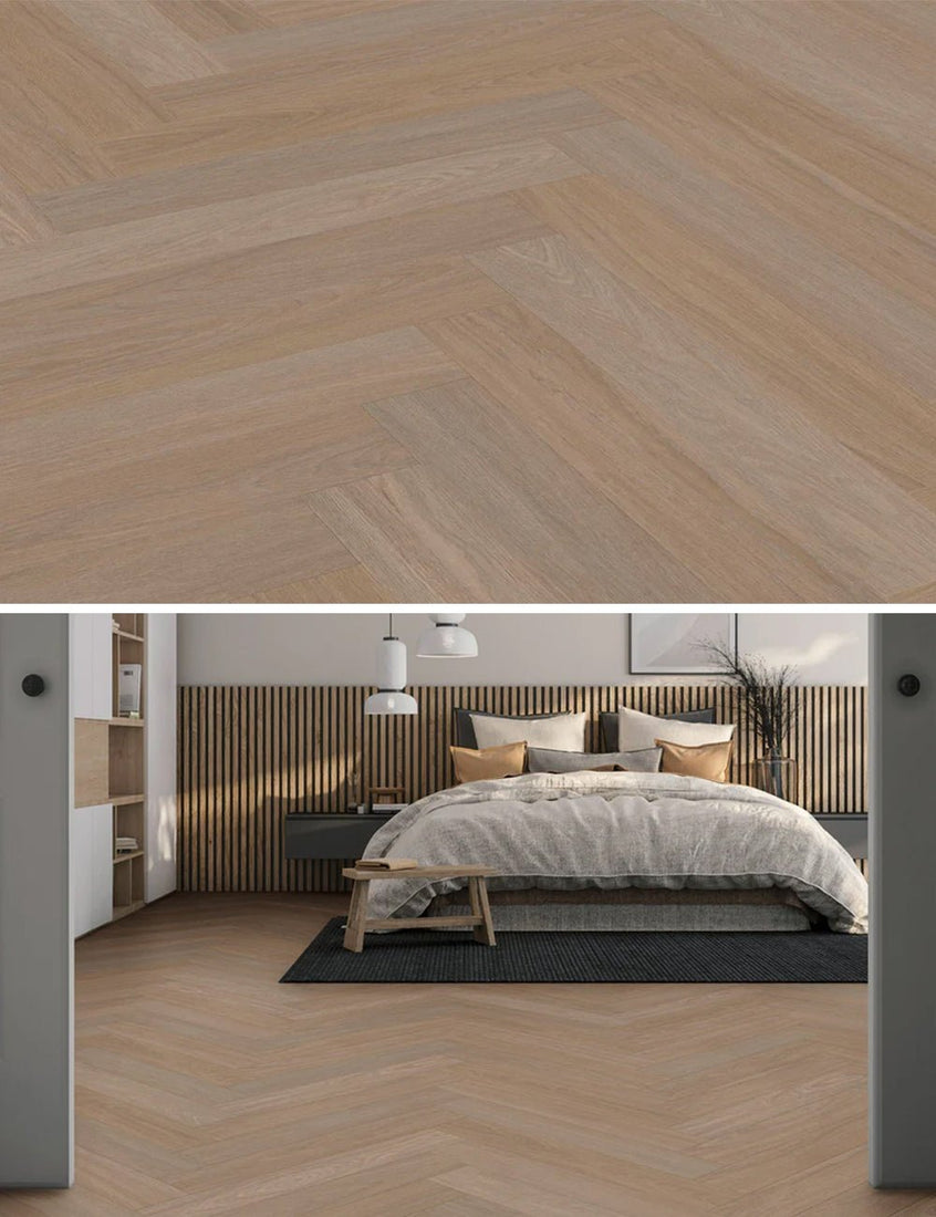 Vivafloors Bologna - Eiken 7830 - Walvisgraat Plak PVC - Solza.nl