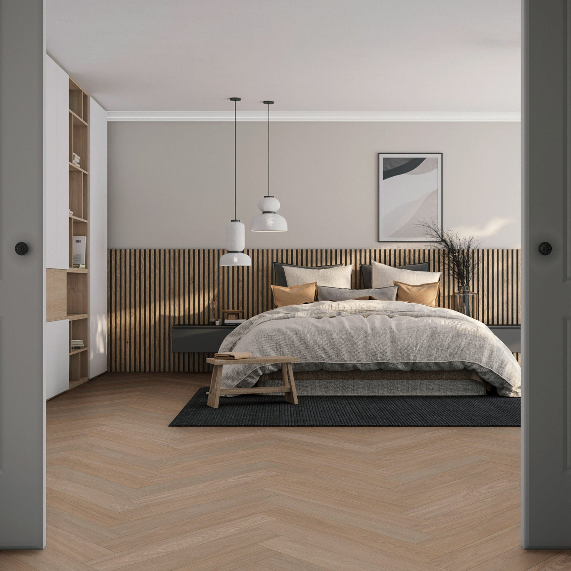 Vivafloors Bologna - Eiken 7830 - Walvisgraat Plak PVC