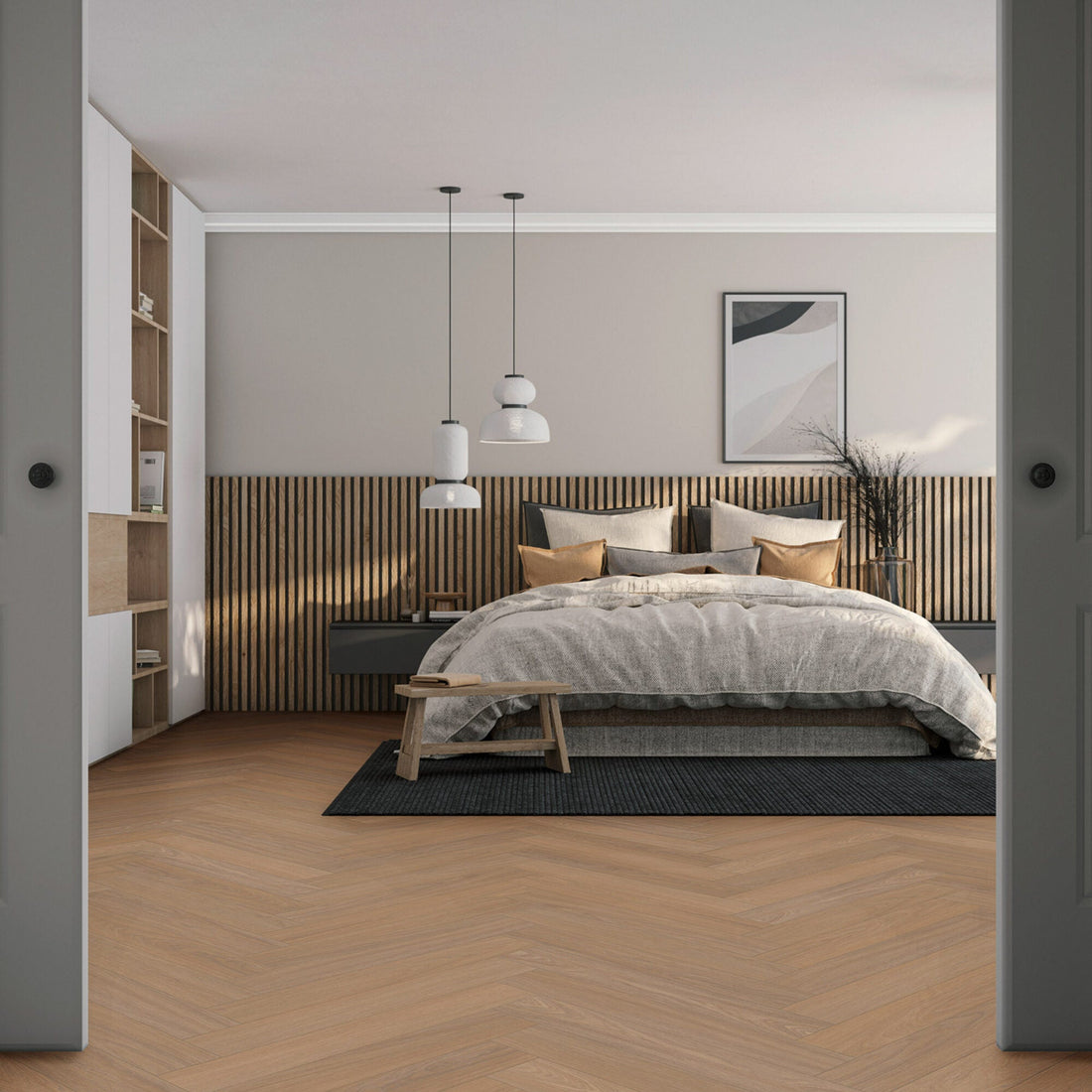 Vivafloors Bologna - Eiken 7880 - Walvisgraat Plak PVC